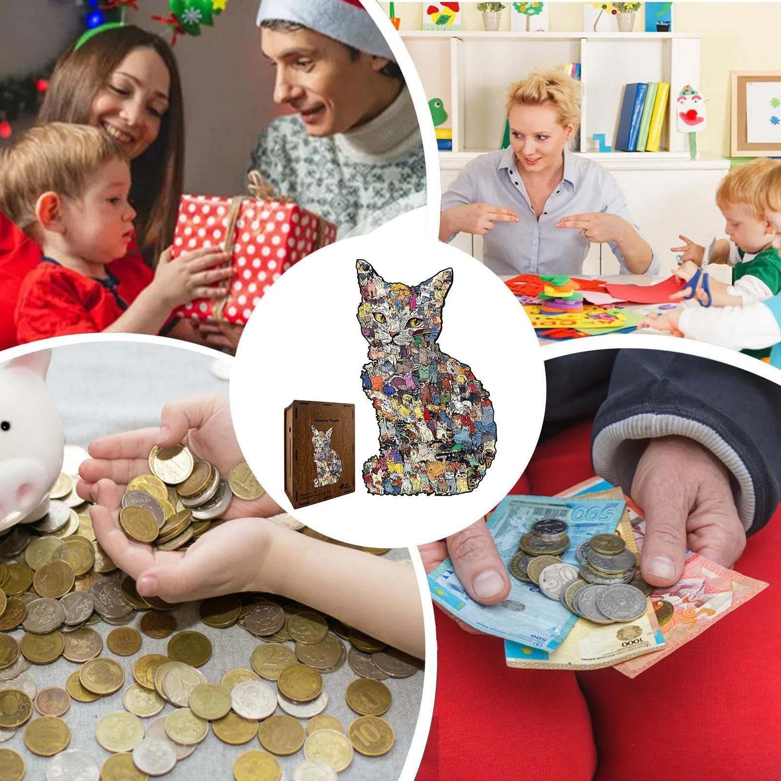 2-in-1 Cat Puzzle Money Saving Box - Image 7