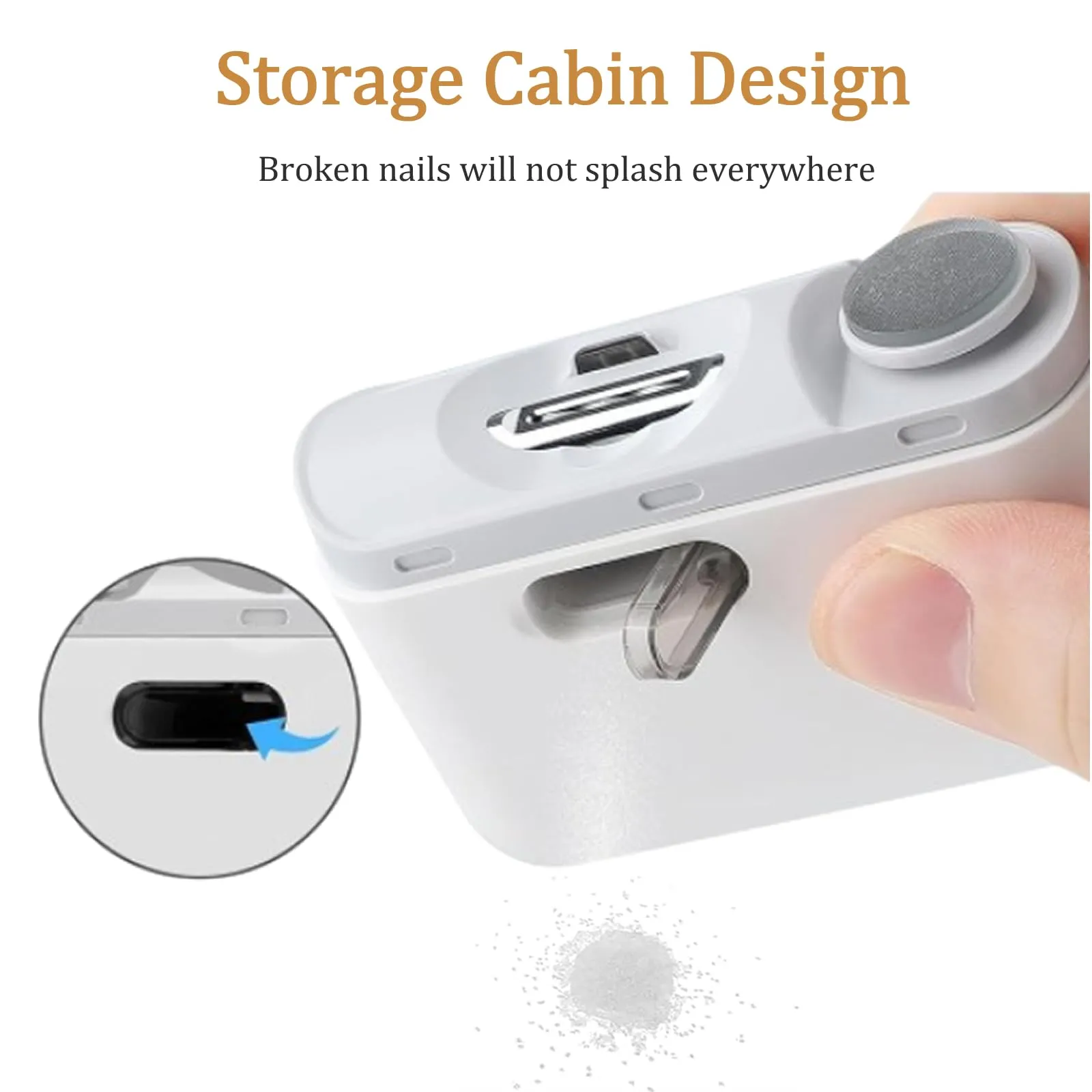 2 in 1 Electric Automatic Nail Clipper Trimmer - Image 14