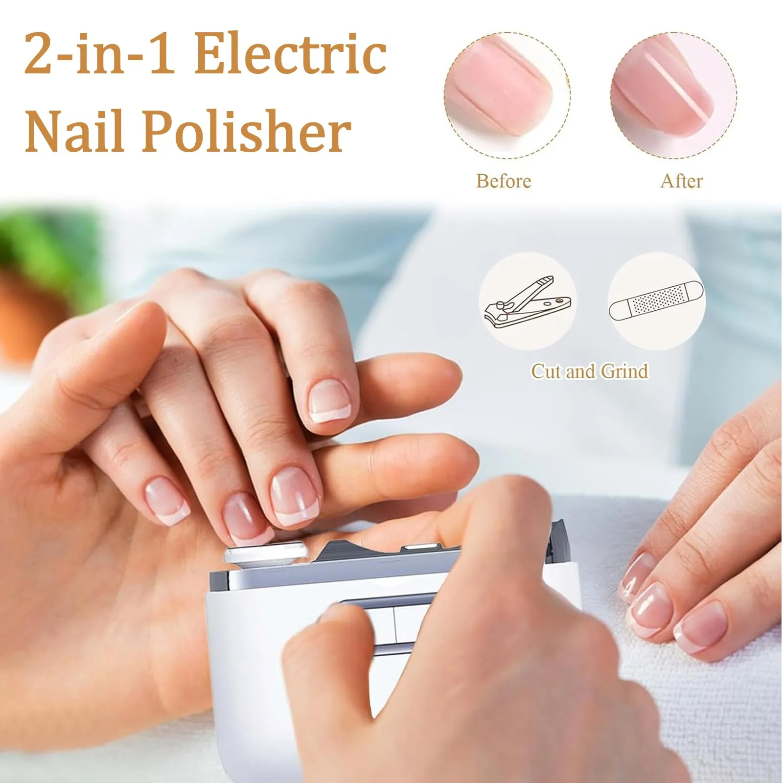 2 in 1 Electric Automatic Nail Clipper Trimmer - Image 4