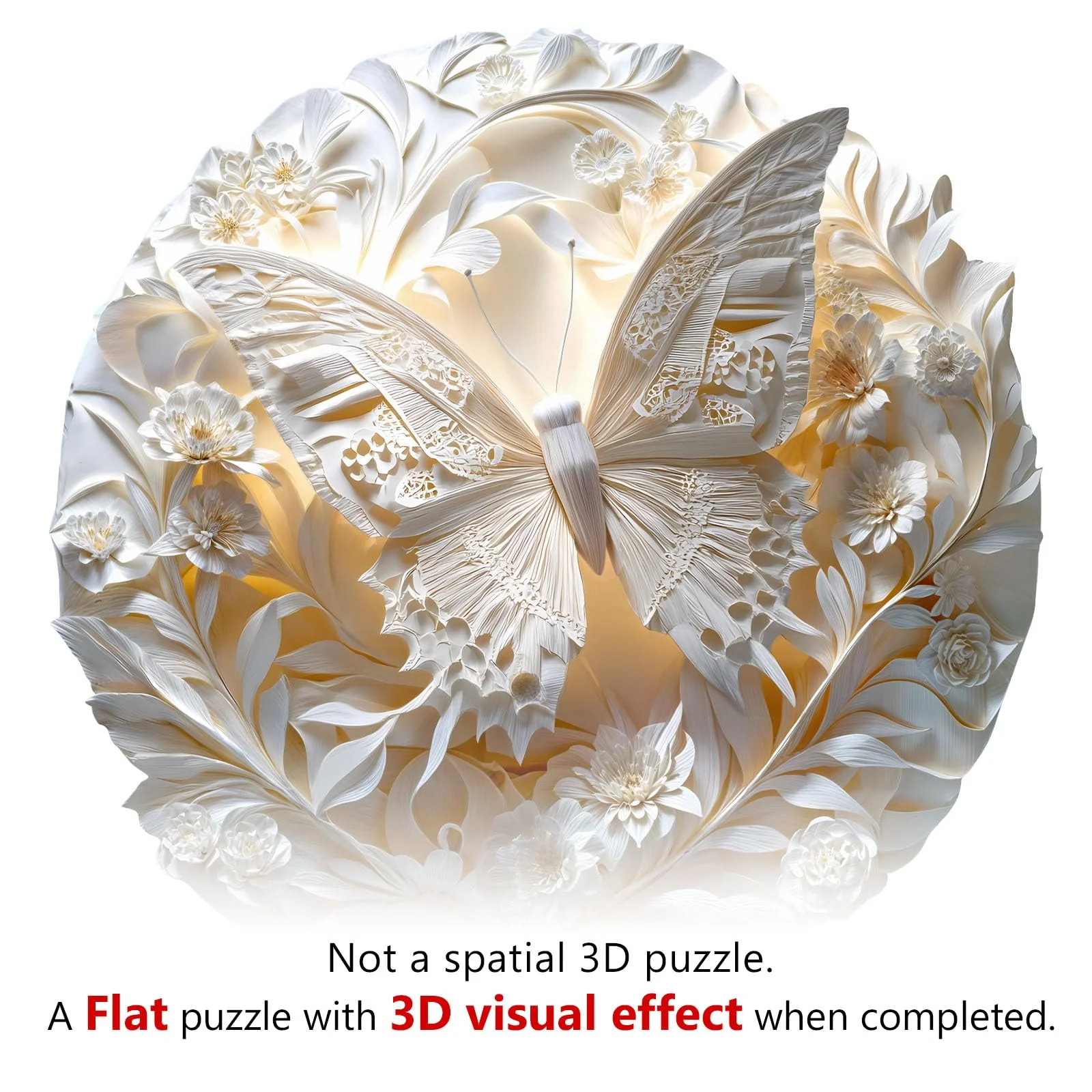 3D Butterfly Wooden Jigsaw Puzzle - Image 2