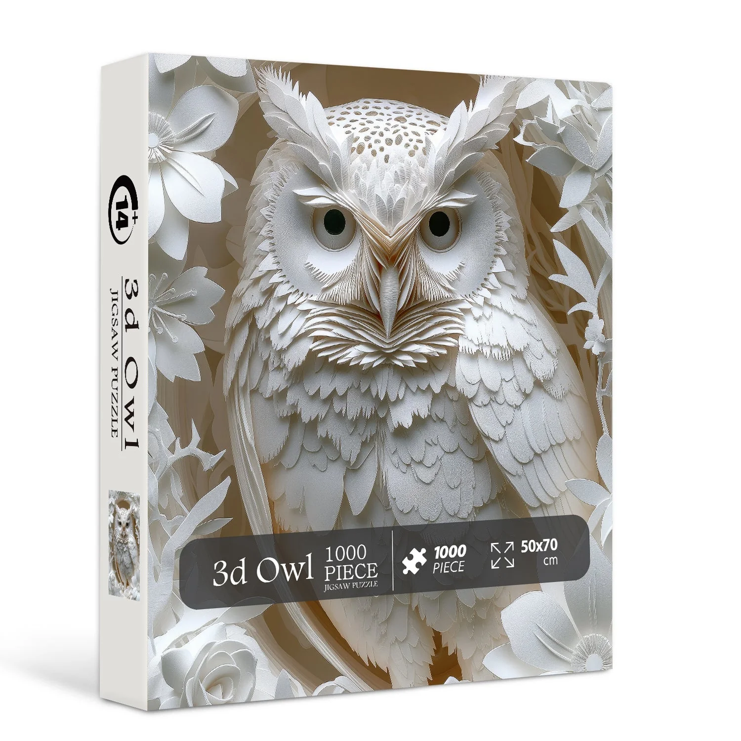3D Owl Jigsaw Puzzle 1000 Pieces - Image 3