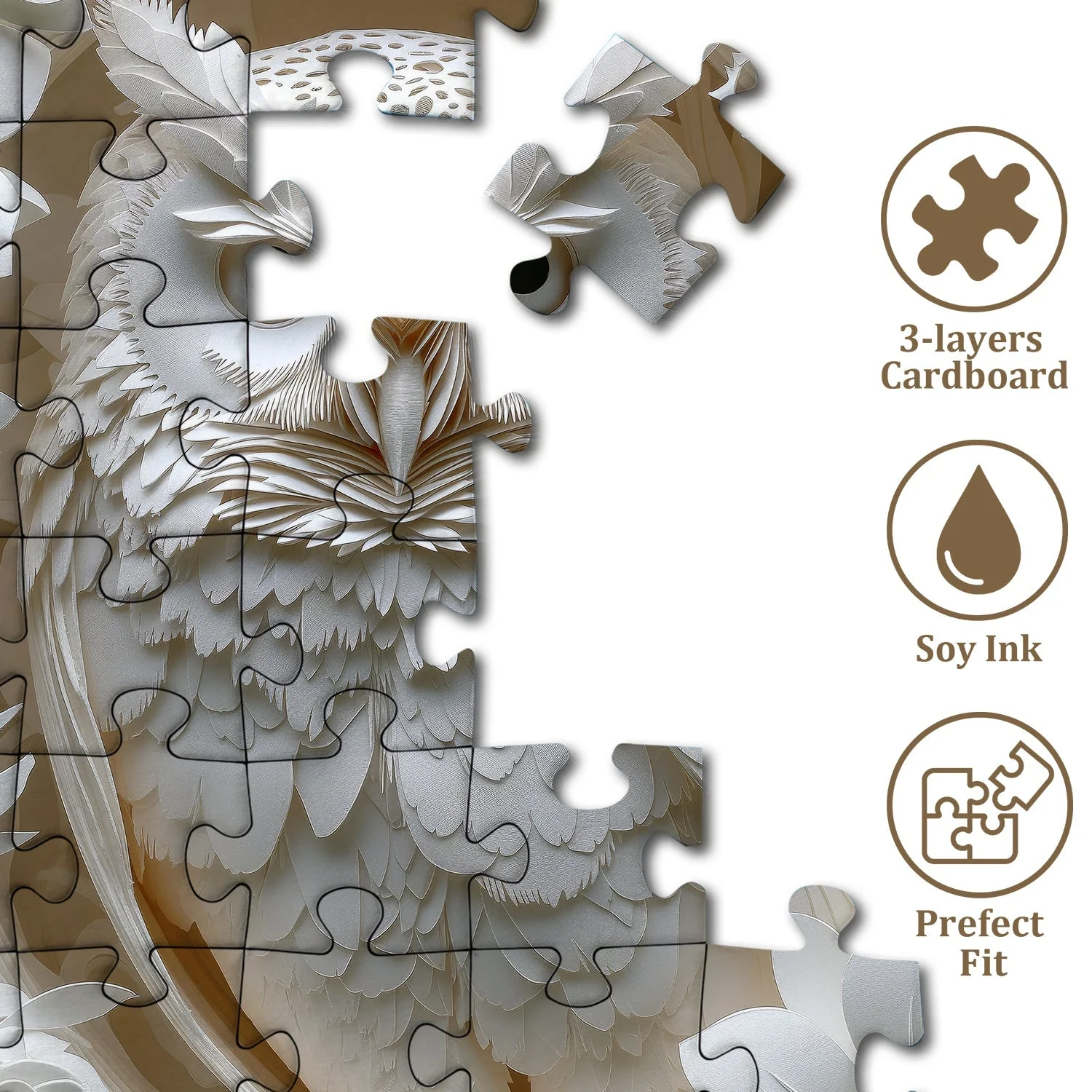 3D Owl Jigsaw Puzzle - Image 7