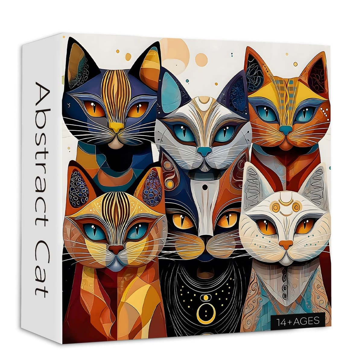 Abstract Cat | 1000-Piece Wooden Jigsaw Puzzle - Image 10