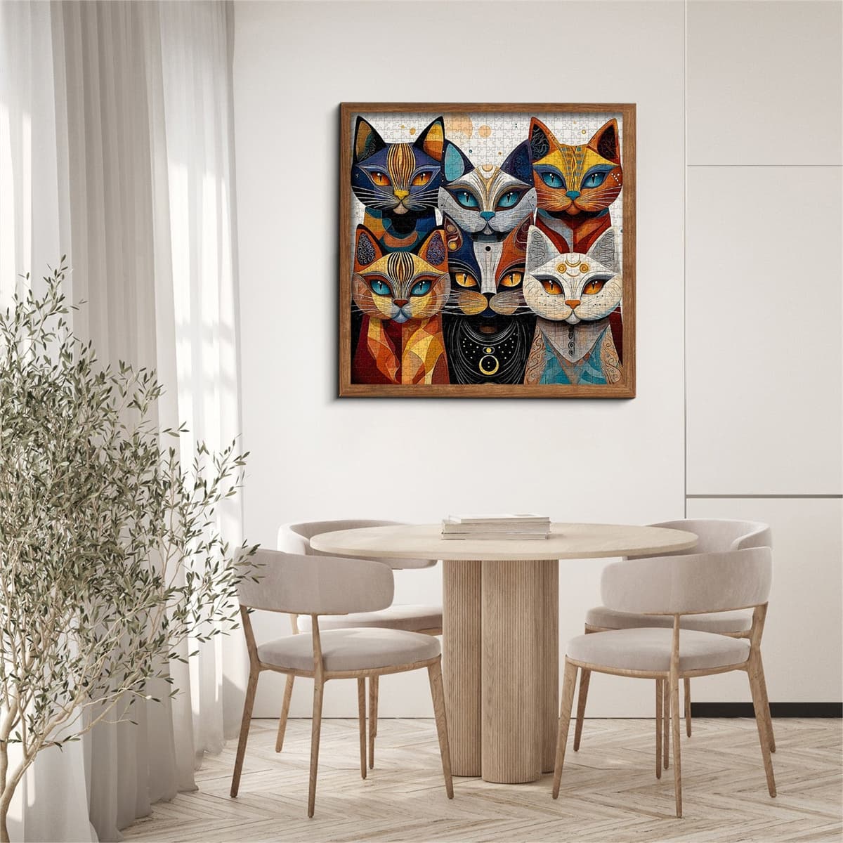 Abstract Cat | 1000-Piece Wooden Jigsaw Puzzle - Image 8