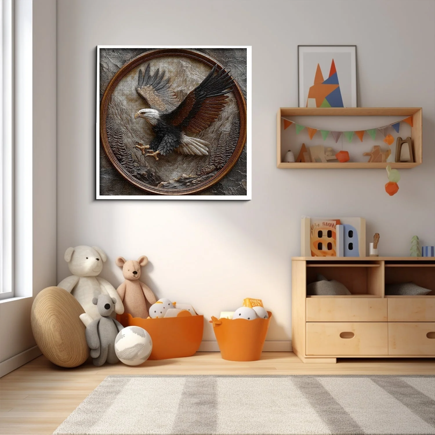 Aureate Eagle Wooden Jigsaw Puzzle 1000 Pieces - Image 4