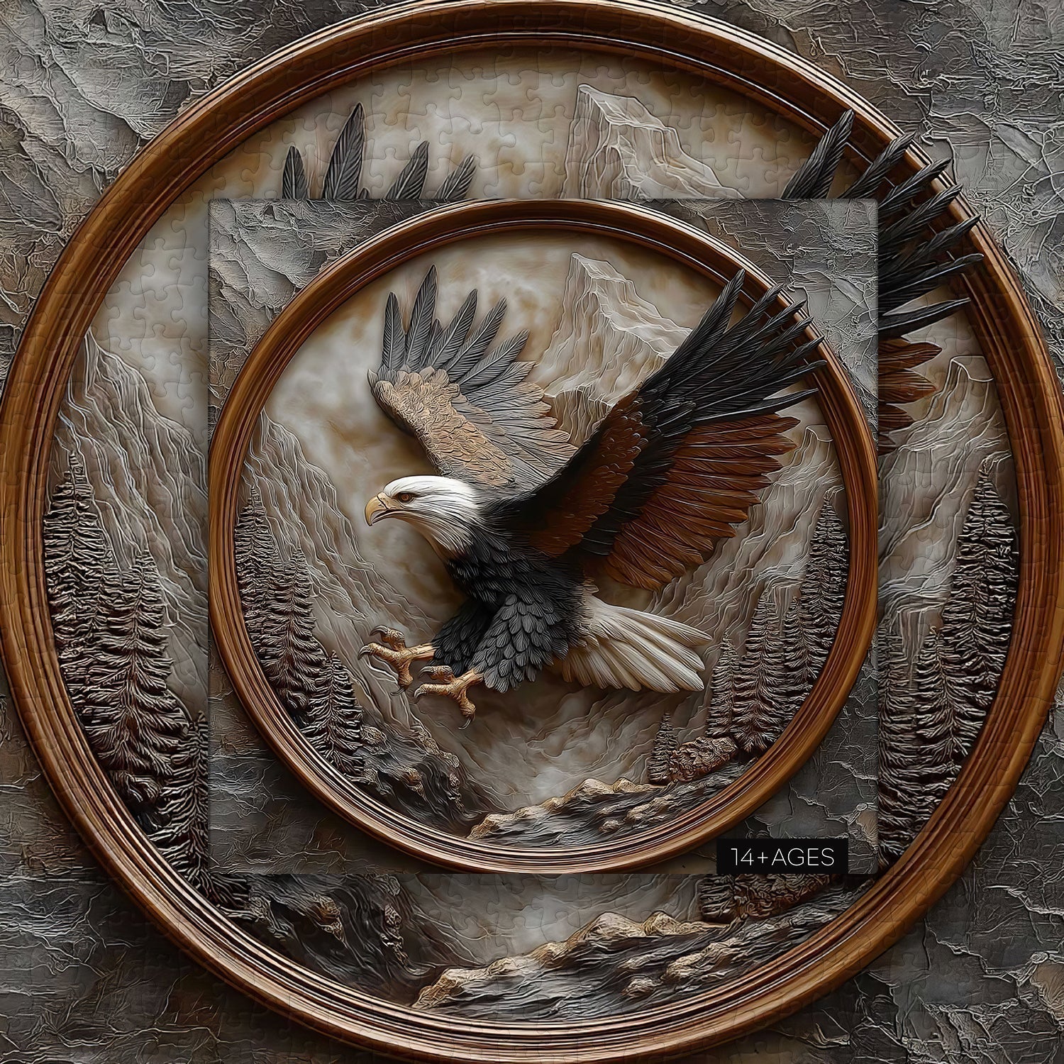 Aureate Eagle Wooden Jigsaw Puzzle 1000 Pieces - Image 7
