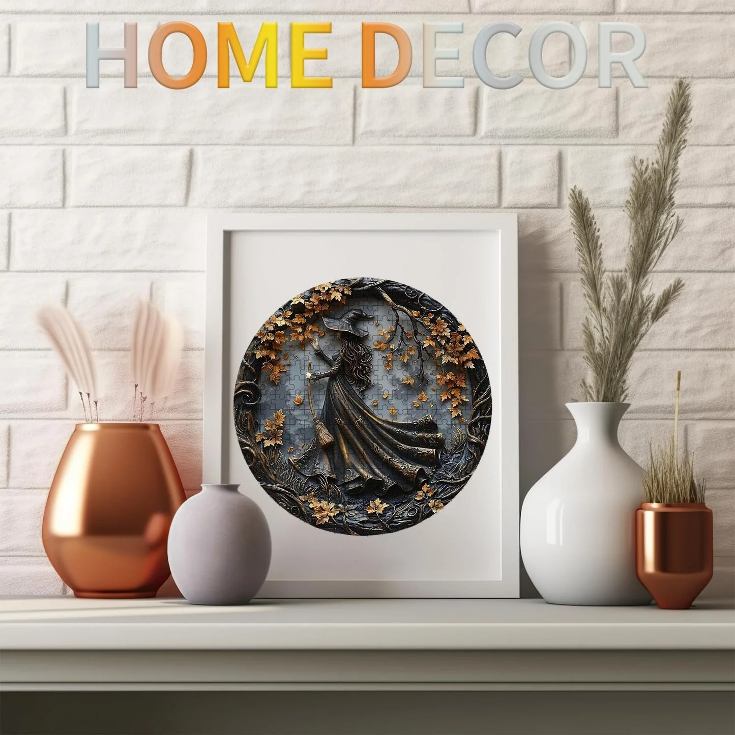 Autumn Witch Wooden Jigsaw Puzzle - Image 7