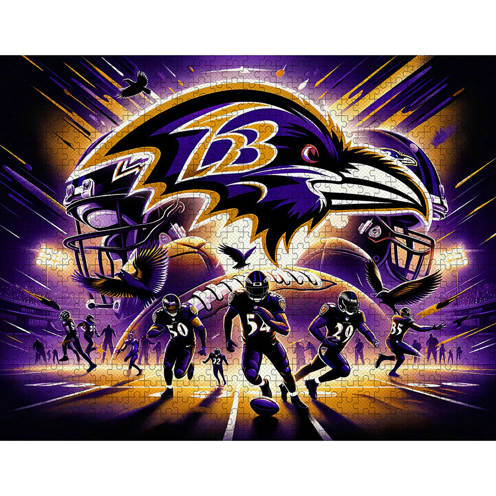 Baltimore Ravens NFL | 1000-Piece Wooden Jigsaw Puzzle - Image 3