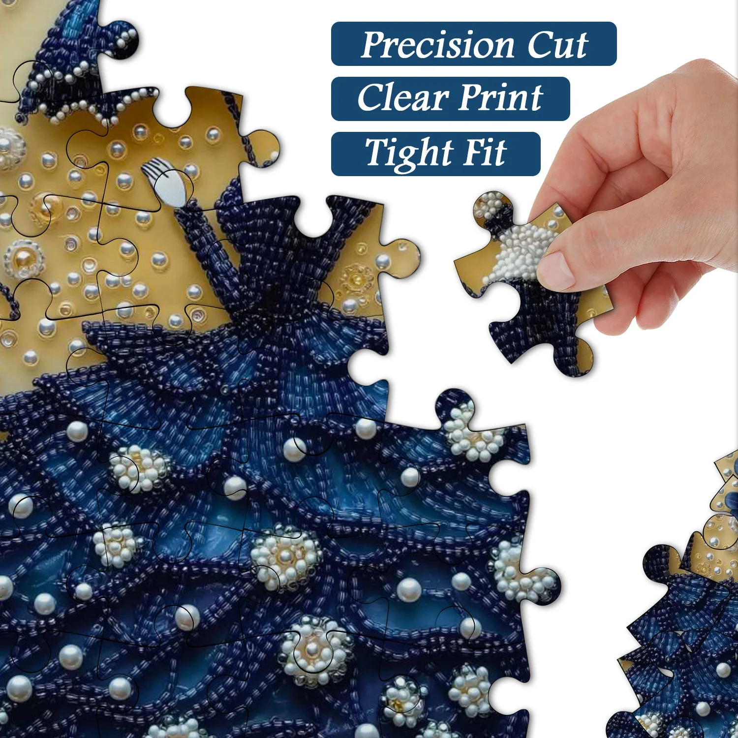 Beaded Lady Wooden Jigsaw Puzzles 1000 Pieces - Image 6