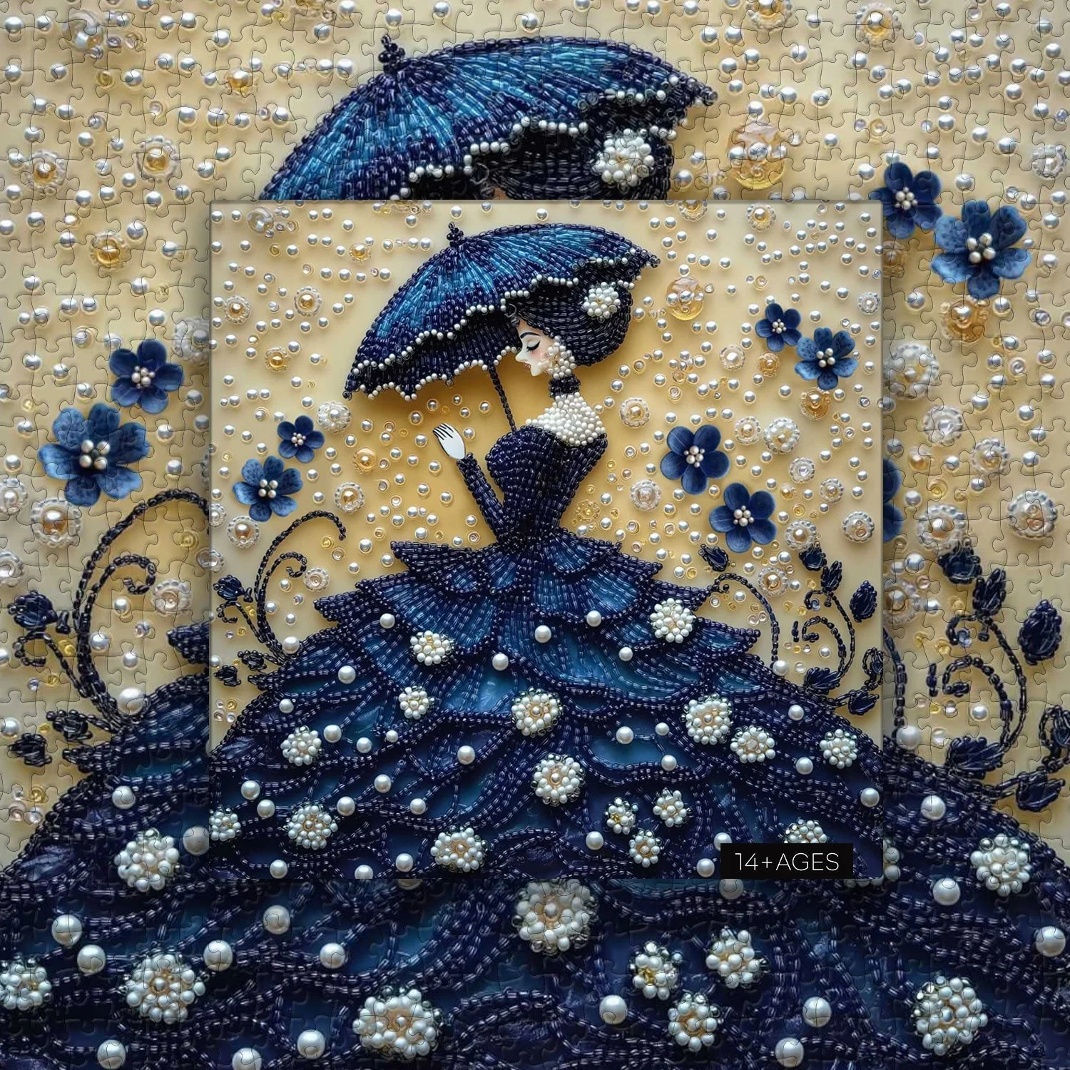 Beaded Lady Wooden Jigsaw Puzzles 1000 Pieces - Image 8