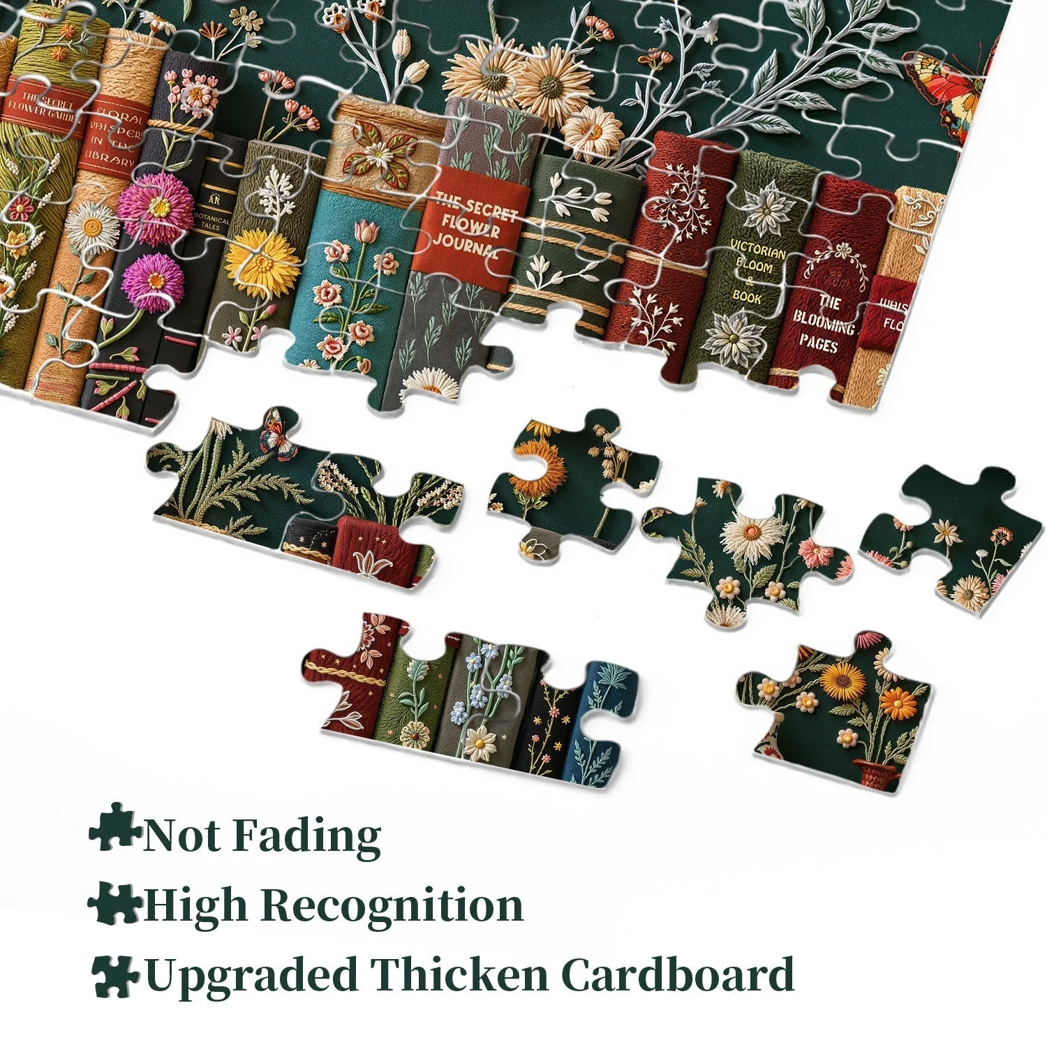 Blooming Bookshelf Jigsaw Puzzles 1000 Pieces - Image 5