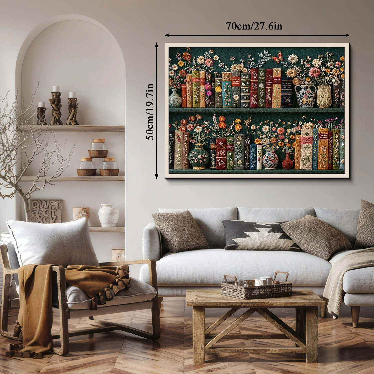 Blooming Bookshelf Jigsaw Puzzles 1000 Pieces - Image 9