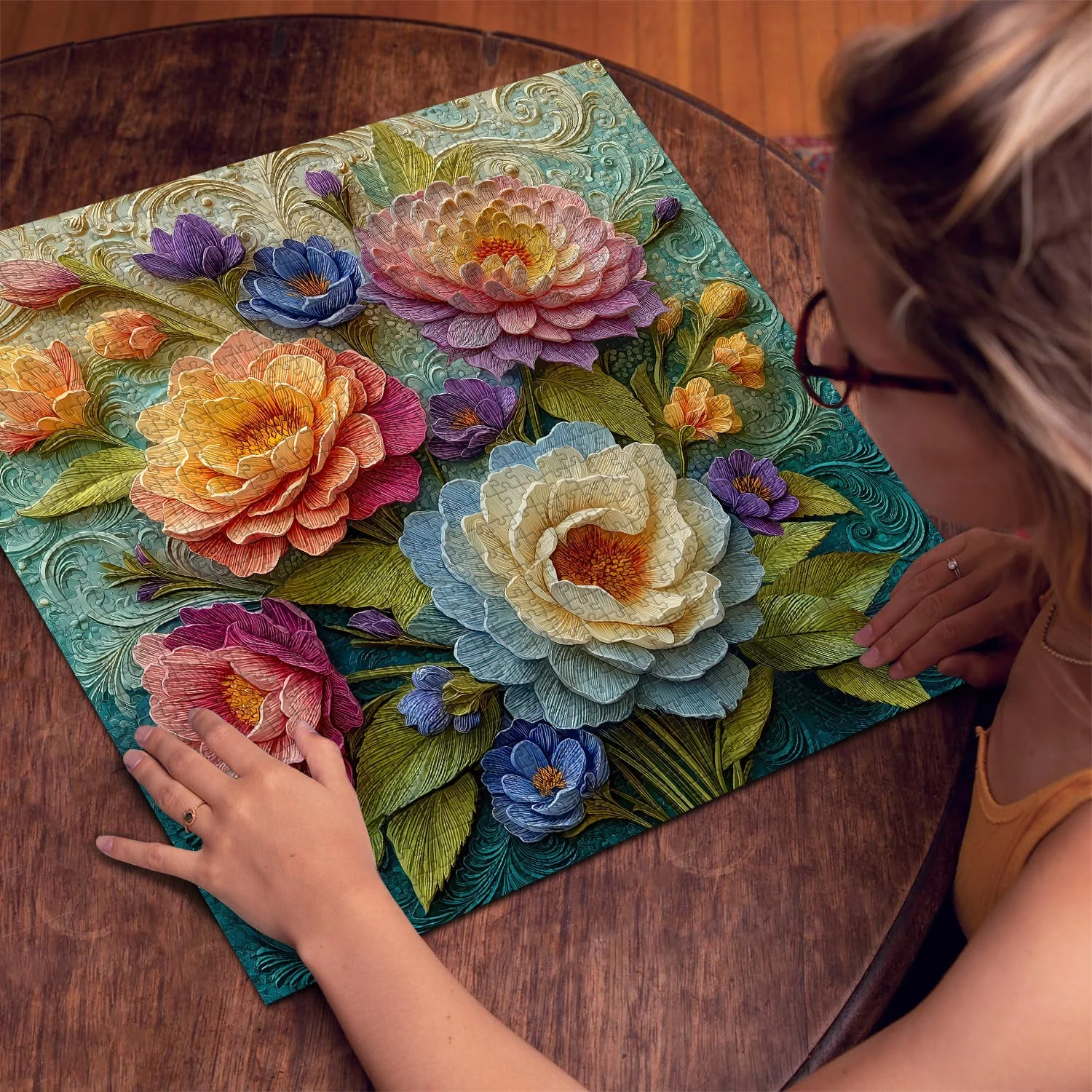 Blooming Garden | 1000-Piece Wooden Jigsaw Puzzle - Image 2