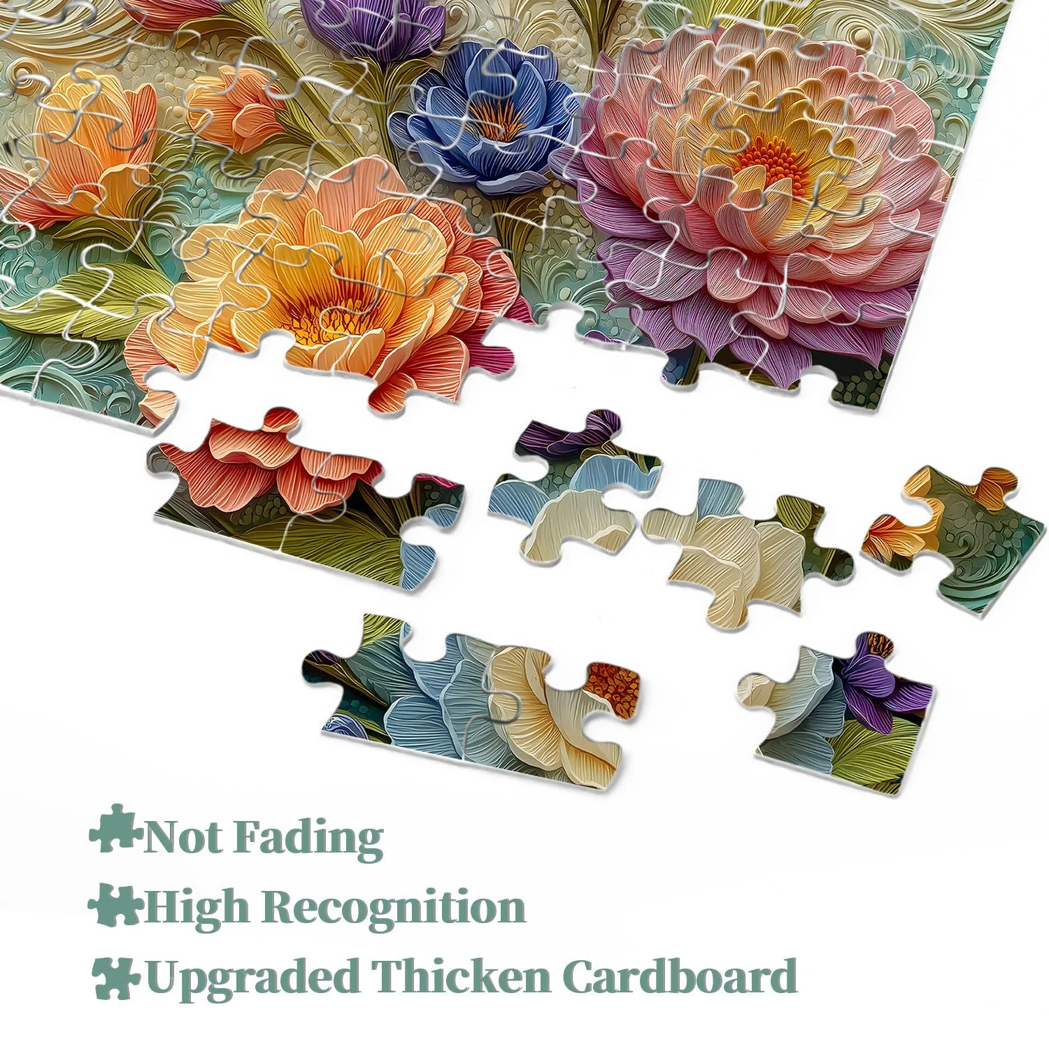 Blooming Garden | 1000-Piece Wooden Jigsaw Puzzle - Image 4