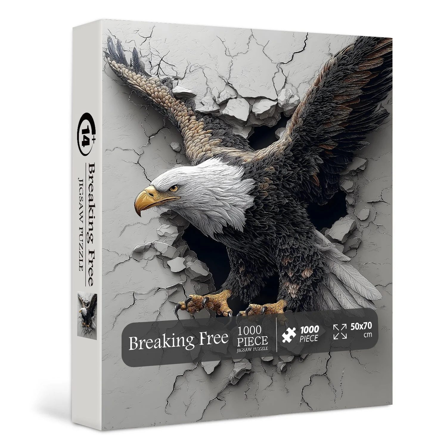 Breaking Free Eagle Wooden Jigsaw Puzzle 1000 Pieces - Image 3
