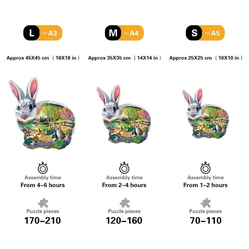 Bunny Hollow | 1000-Piece Wooden Jigsaw Puzzle - Image 3