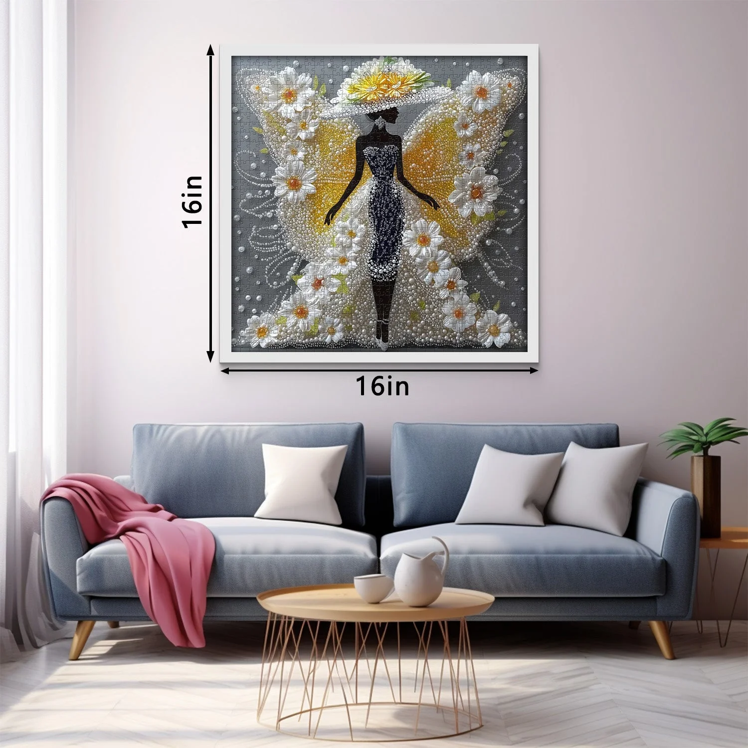 Butterfly Lady Wooden Jigsaw Puzzles 1000 Pieces - Image 7
