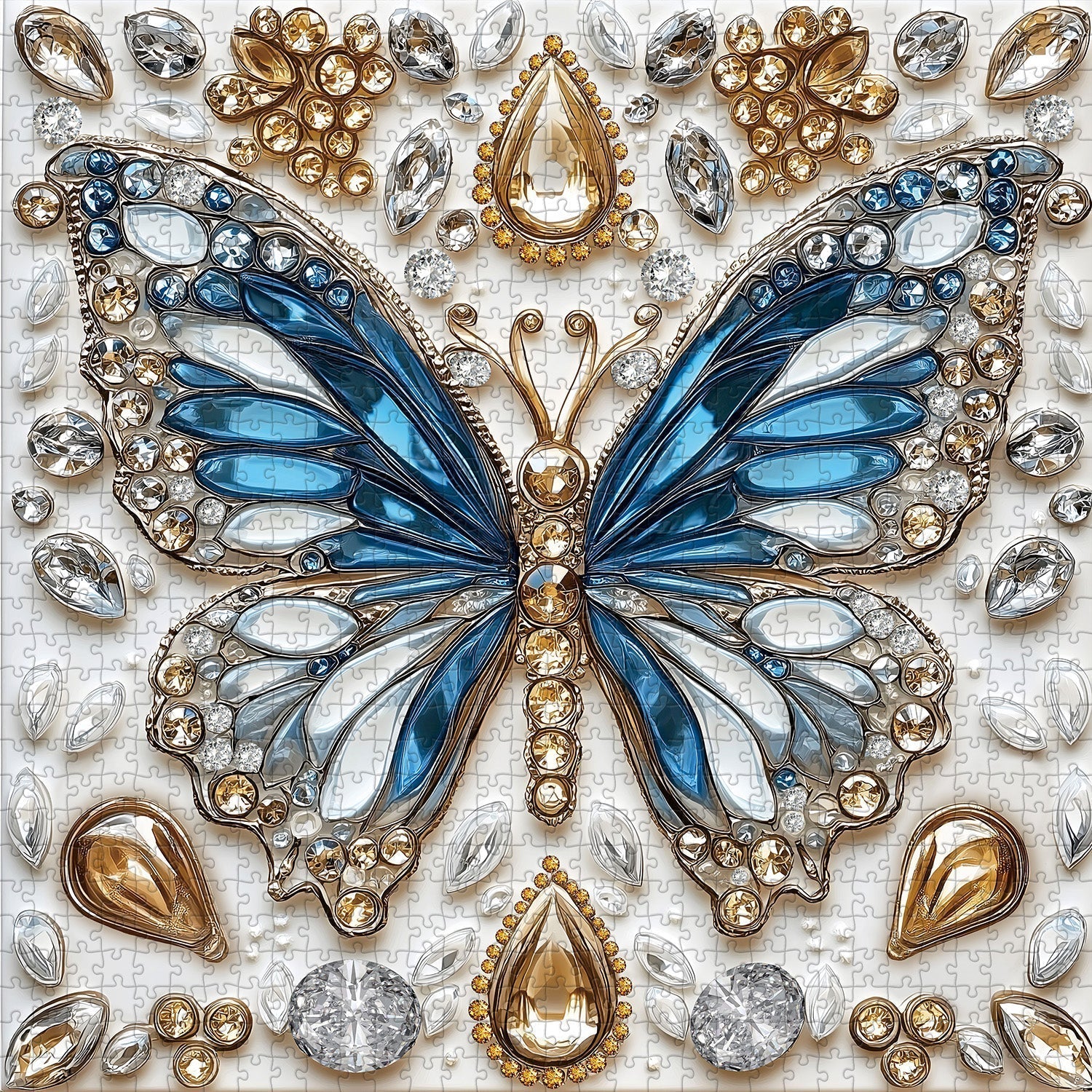 Butterfly's Crystal Symphony Wooden Jigsaw Puzzle 1000 Pieces - Image 2