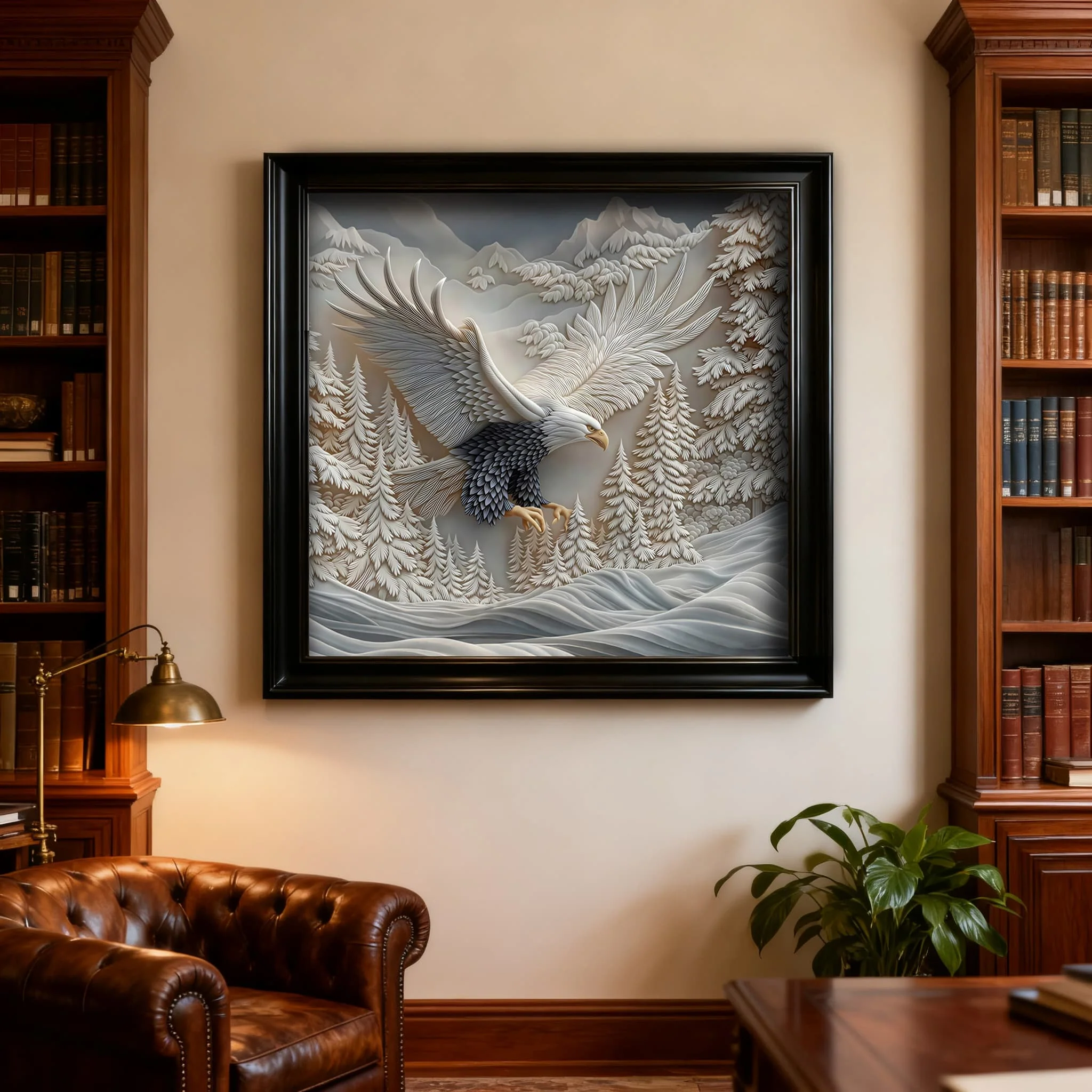 Carved Eagle Jigsaw Puzzle - Image 2