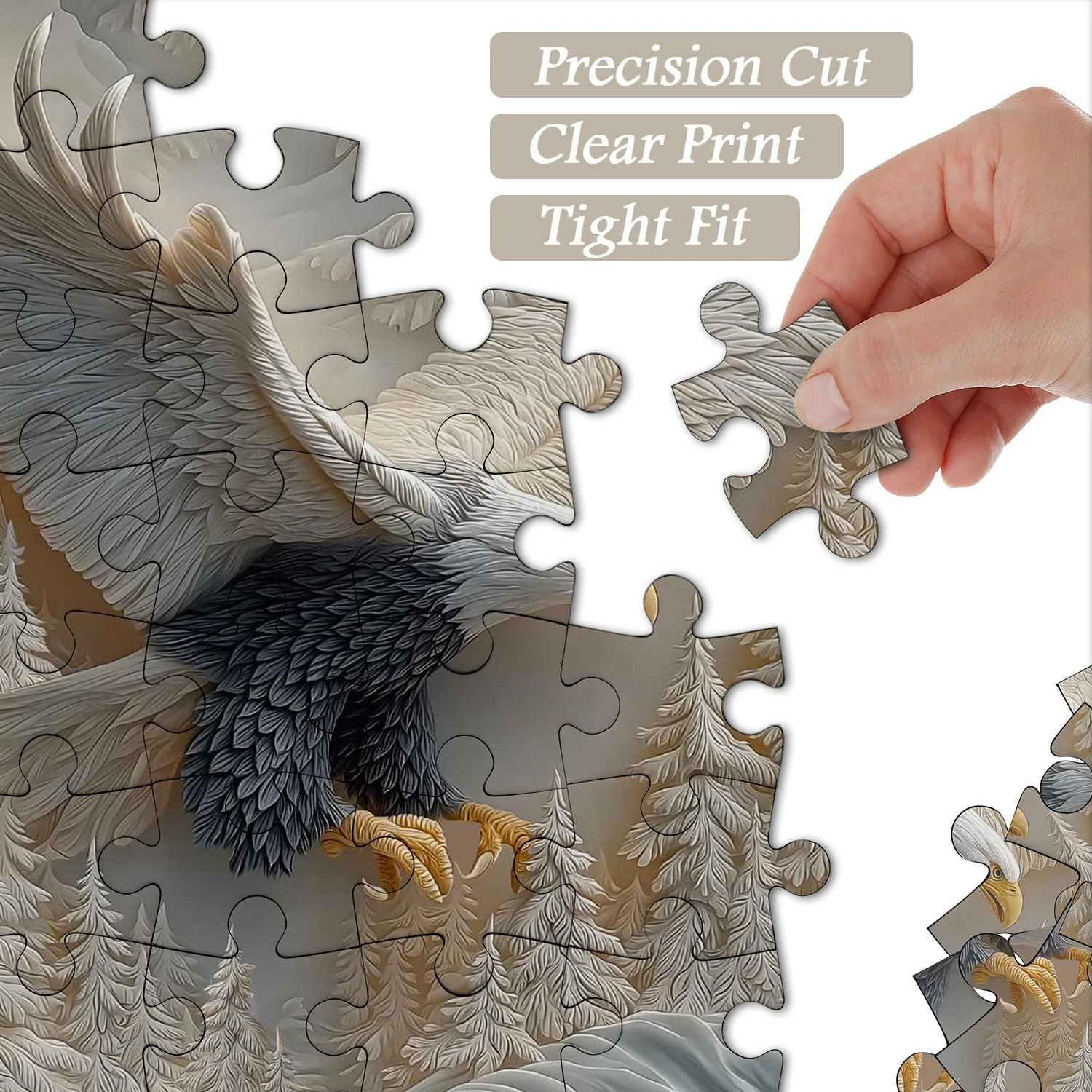 Carved Eagle Jigsaw Puzzle - Image 6