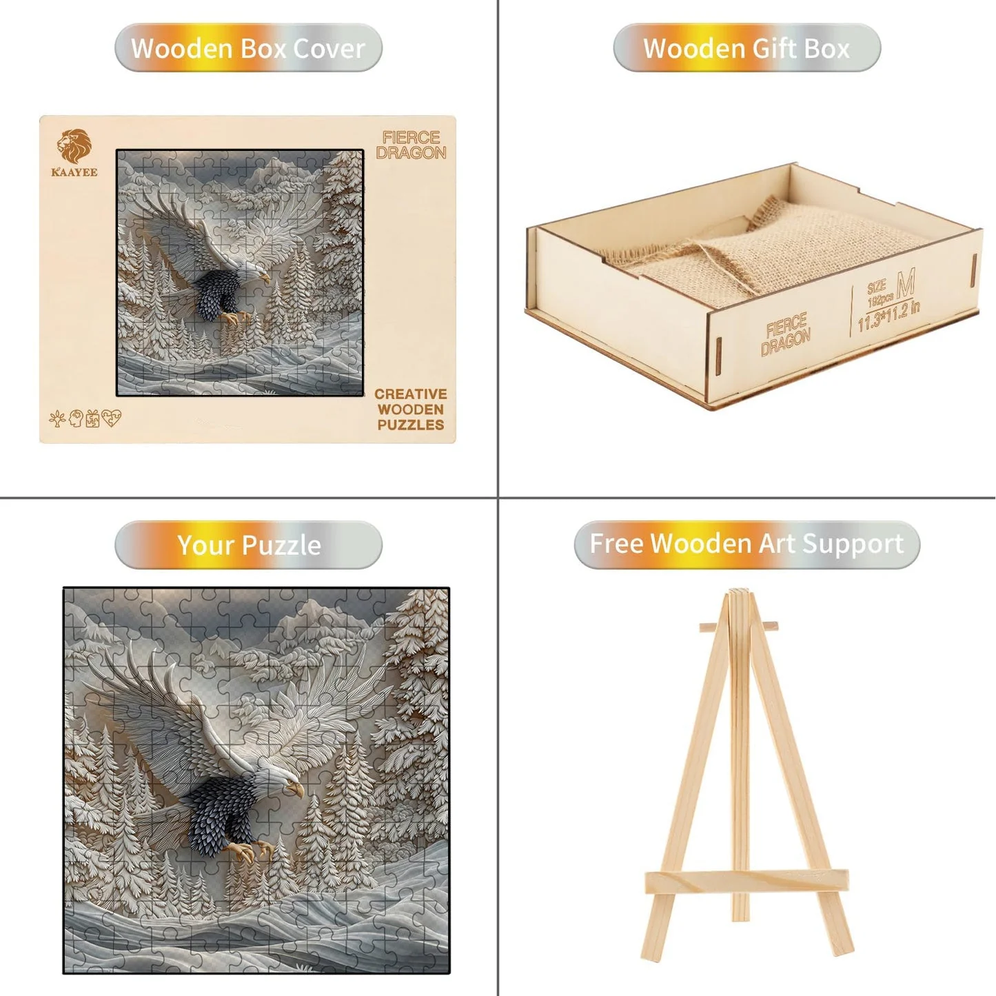 Carved Eagle Jigsaw Puzzle - Image 8