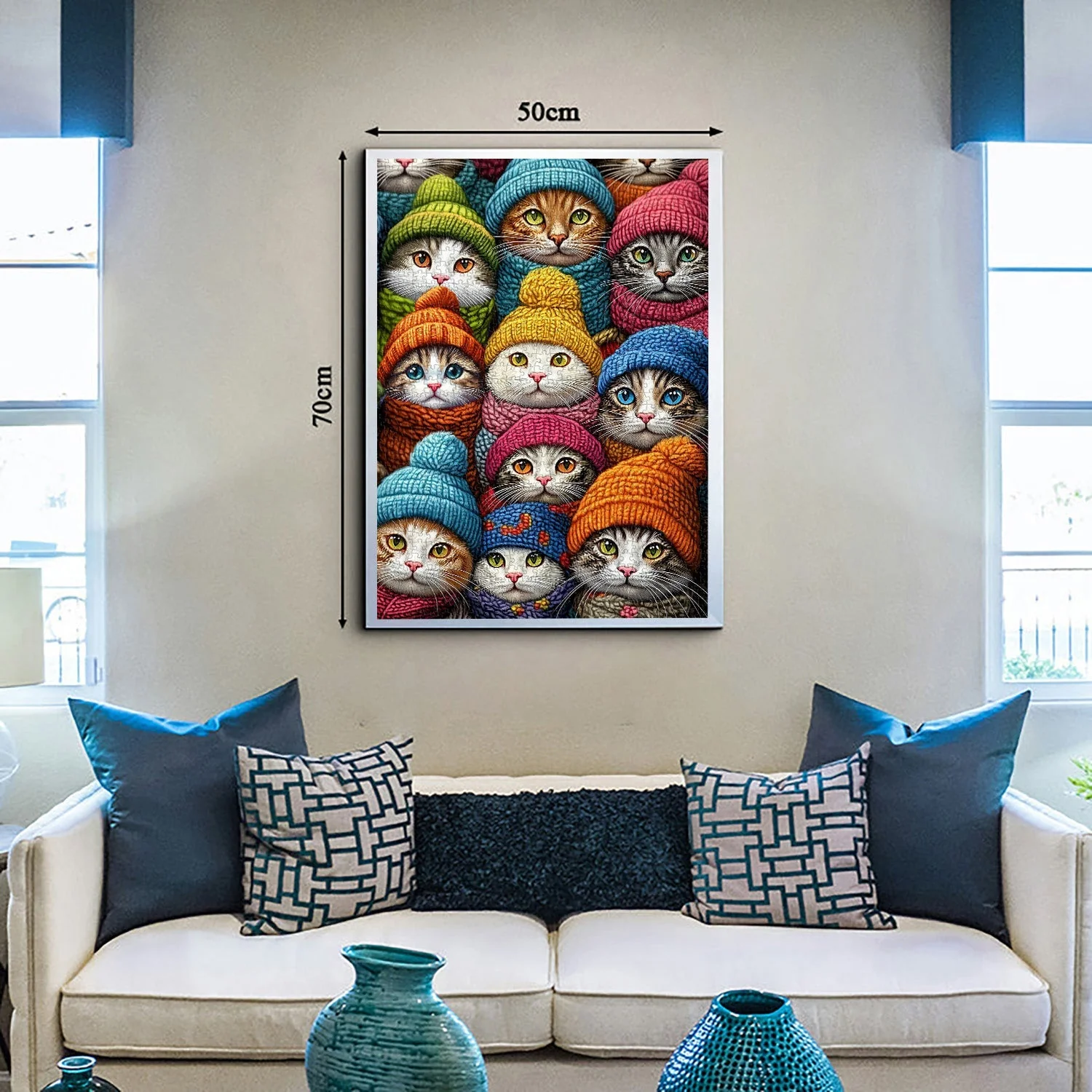 Cat Hat Fantasy Wooden Jigsaw Puzzle 1000 Pieces - Image 4