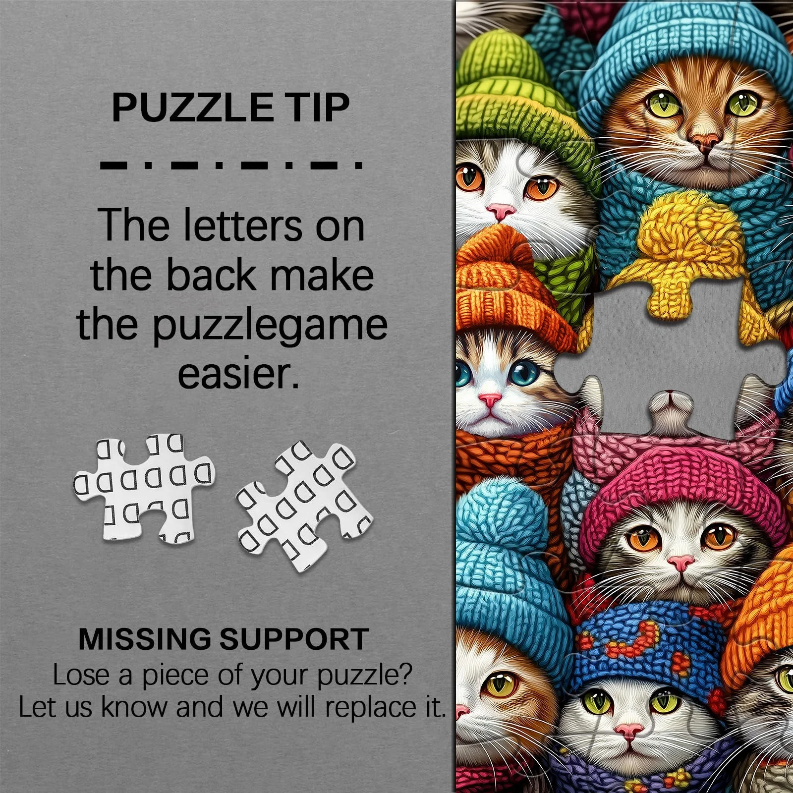 Cat Hat Fantasy Wooden Jigsaw Puzzle 1000 Pieces - Image 6
