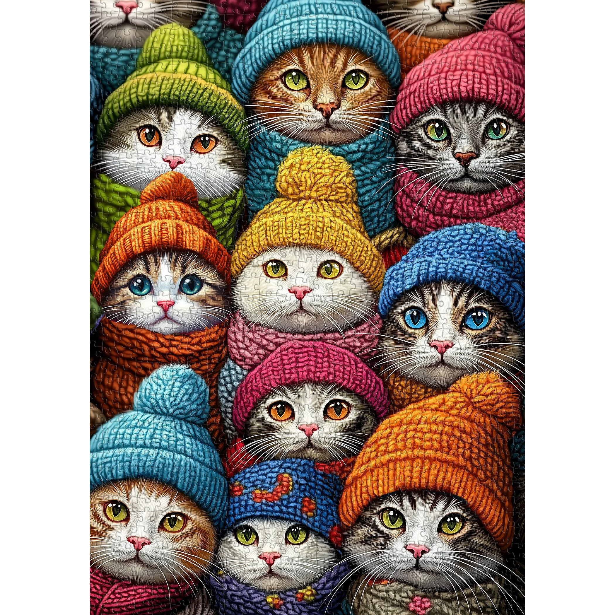 Cat Hat Fantasy Wooden Jigsaw Puzzle 1000 Pieces - Image 7