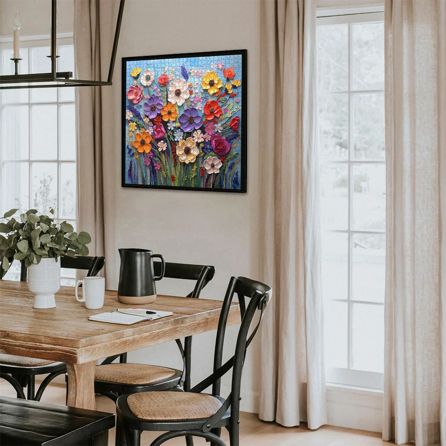 Colorful Flower | 1000-Piece Wooden Jigsaw Puzzle - Image 5