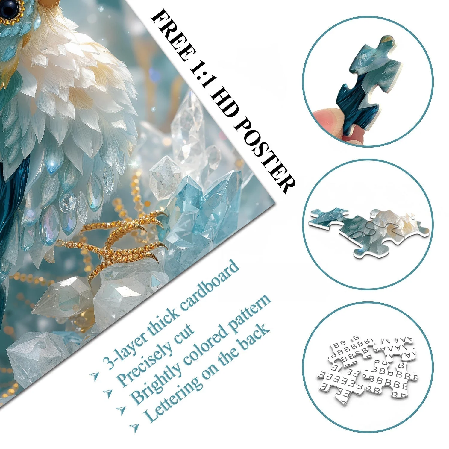 Puzzloom™ CrystalBird Puzzle - Image 6