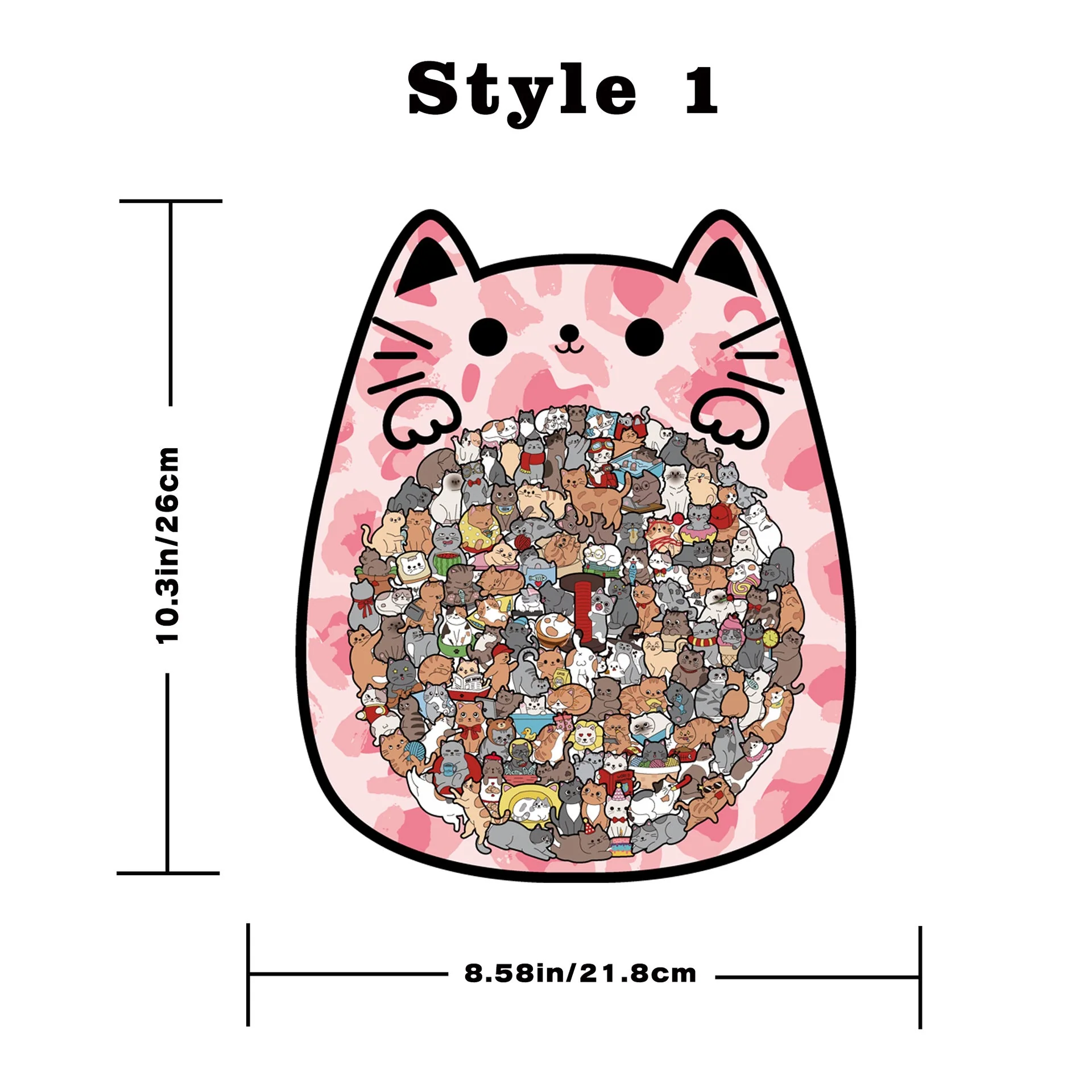 Cute Cat Shaped Tray Wooden Jigsaw Puzzle - Image 11
