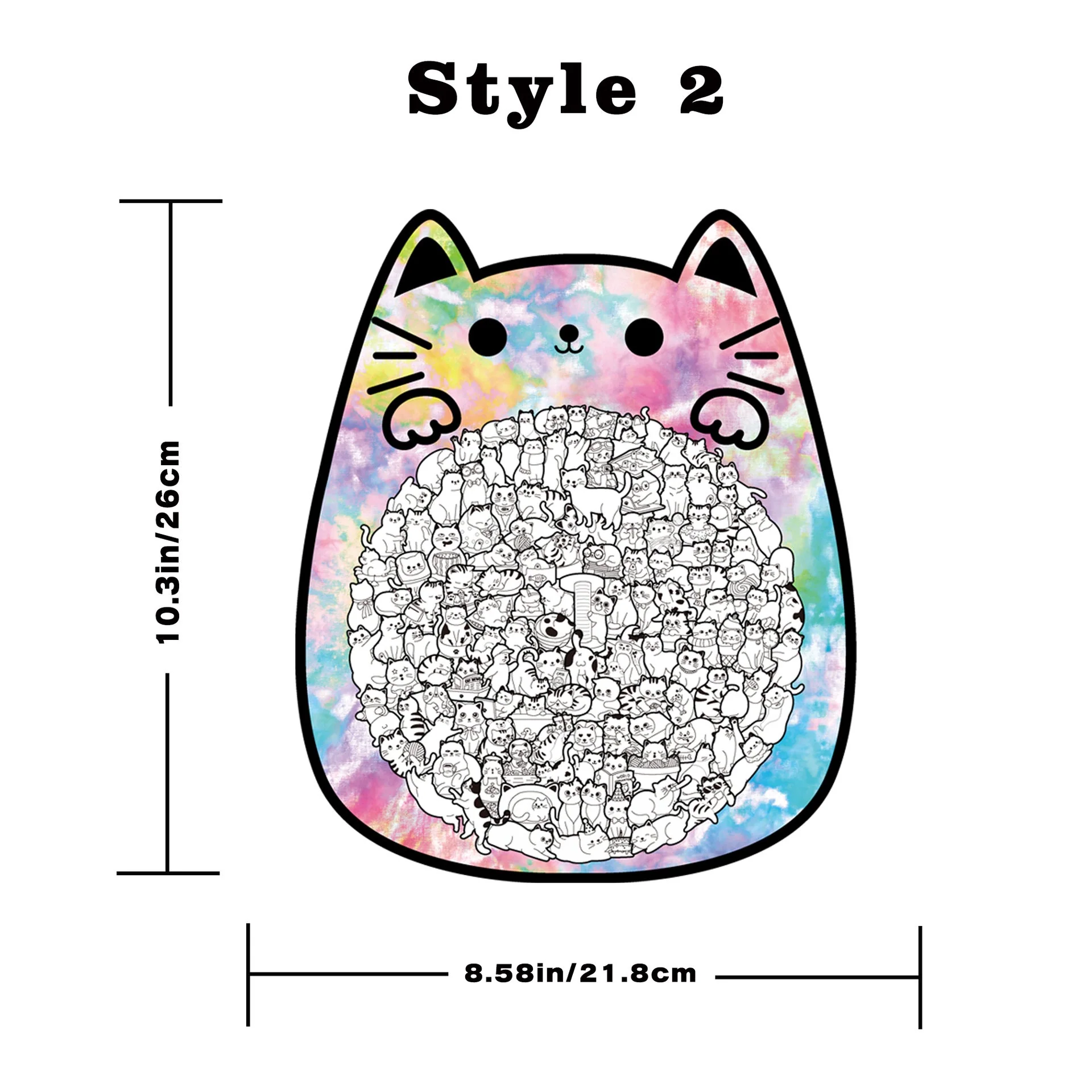 Cute Cat Shaped Tray Wooden Jigsaw Puzzle - Image 12