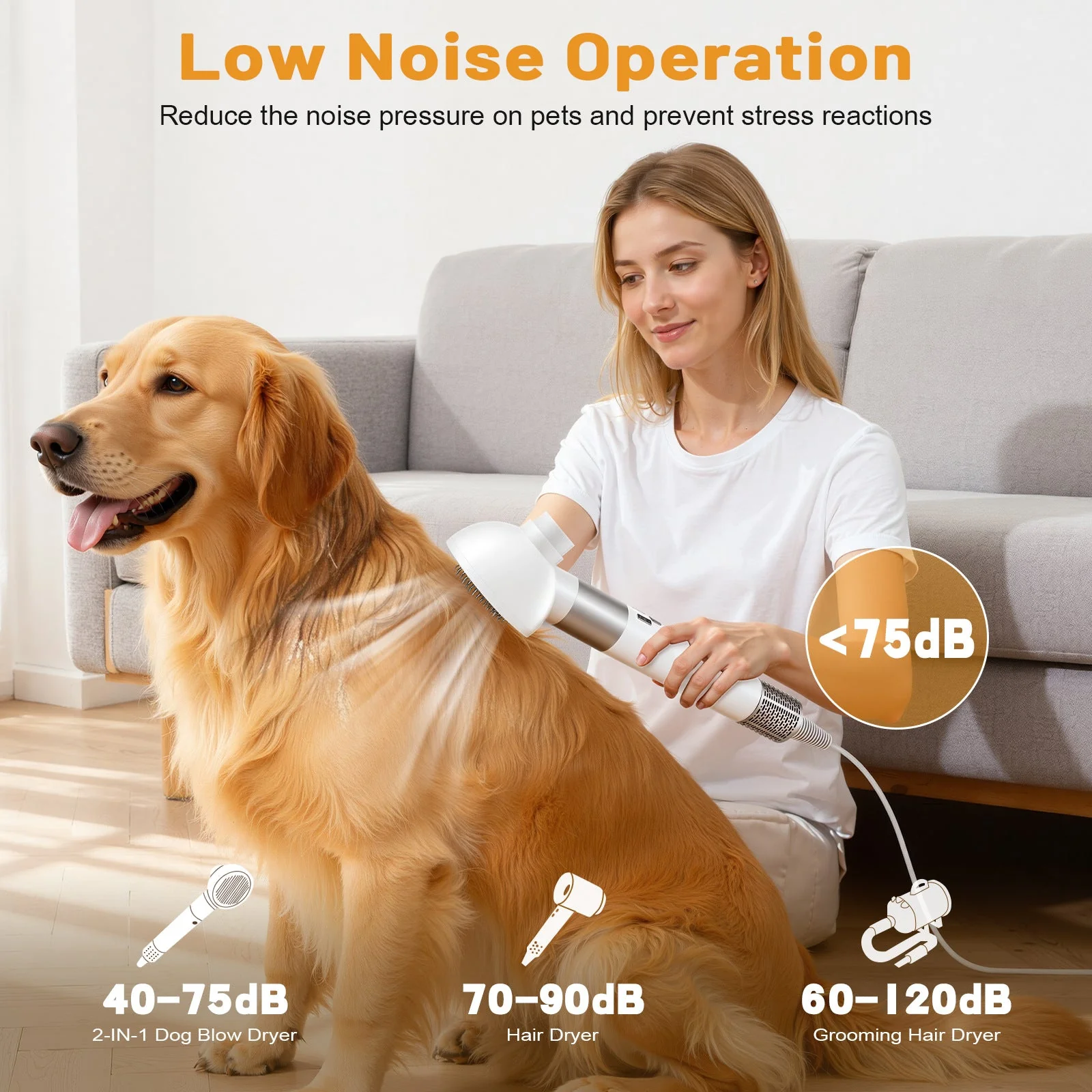 Fanyil™ 2-in-1 Pet Hair Dryer & Grooming Brush - Image 2