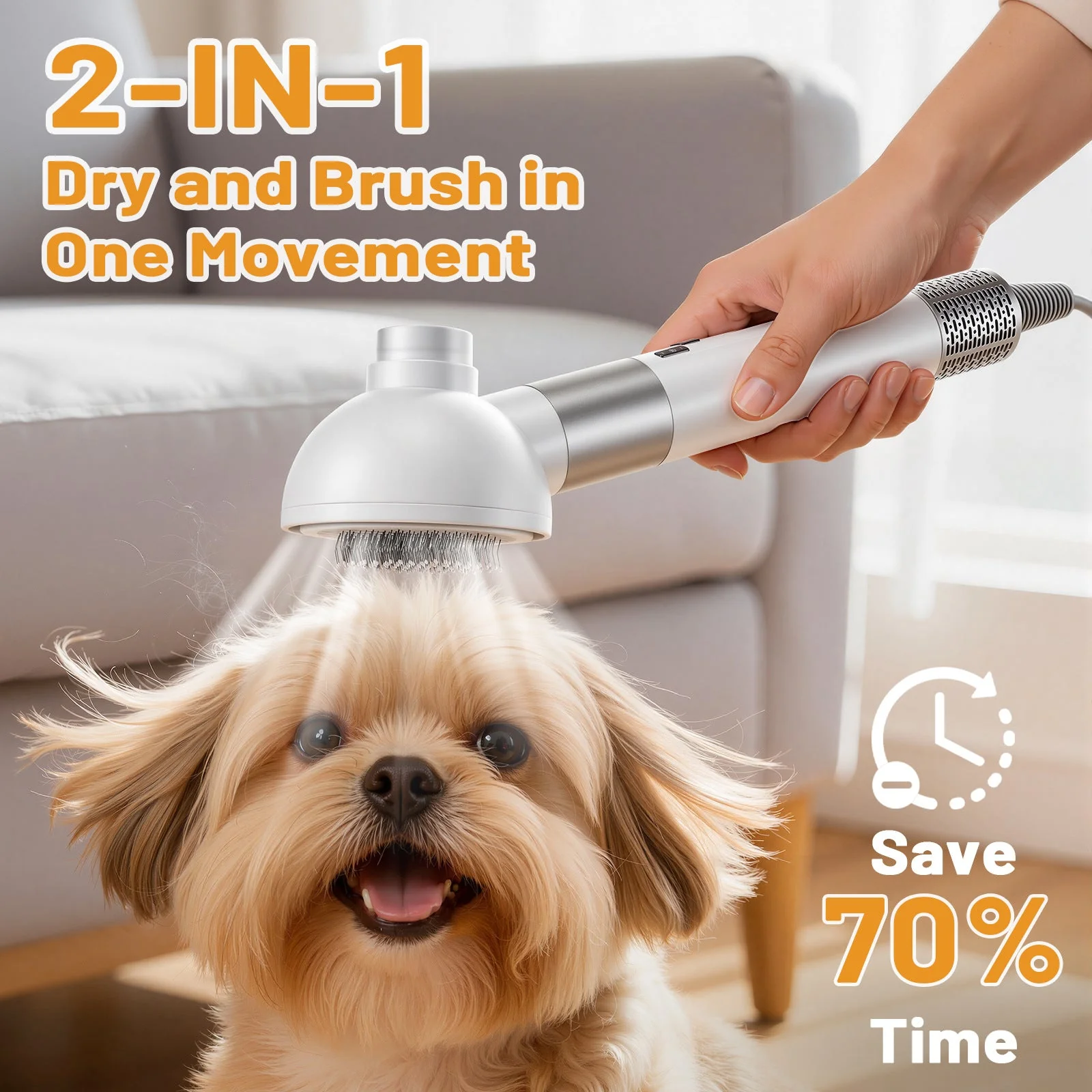 Fanyil™ 2-in-1 Pet Hair Dryer & Grooming Brush - Image 3