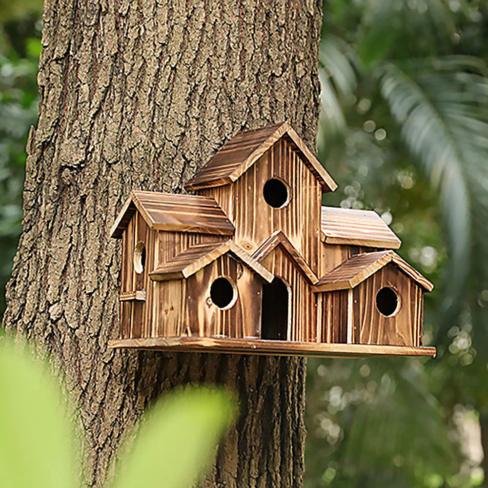 Fanyil 6 Hole Handmade Bird House - Image 6