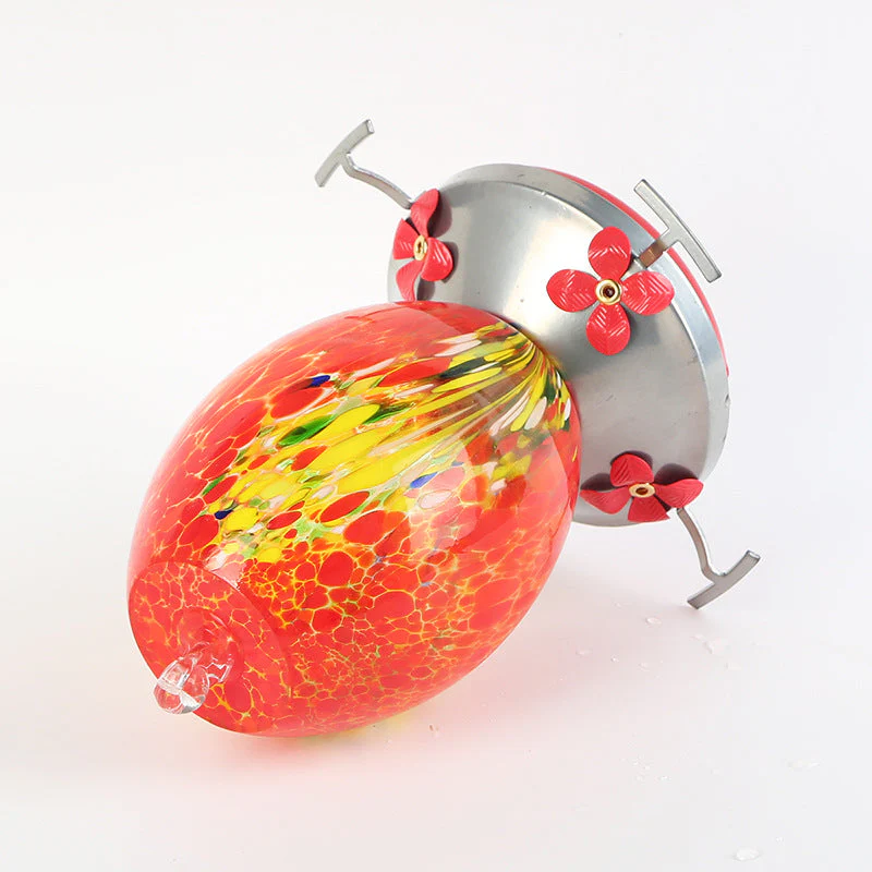 Fanyil Hummingbird Feeder Hand Blown Glass - Image 12