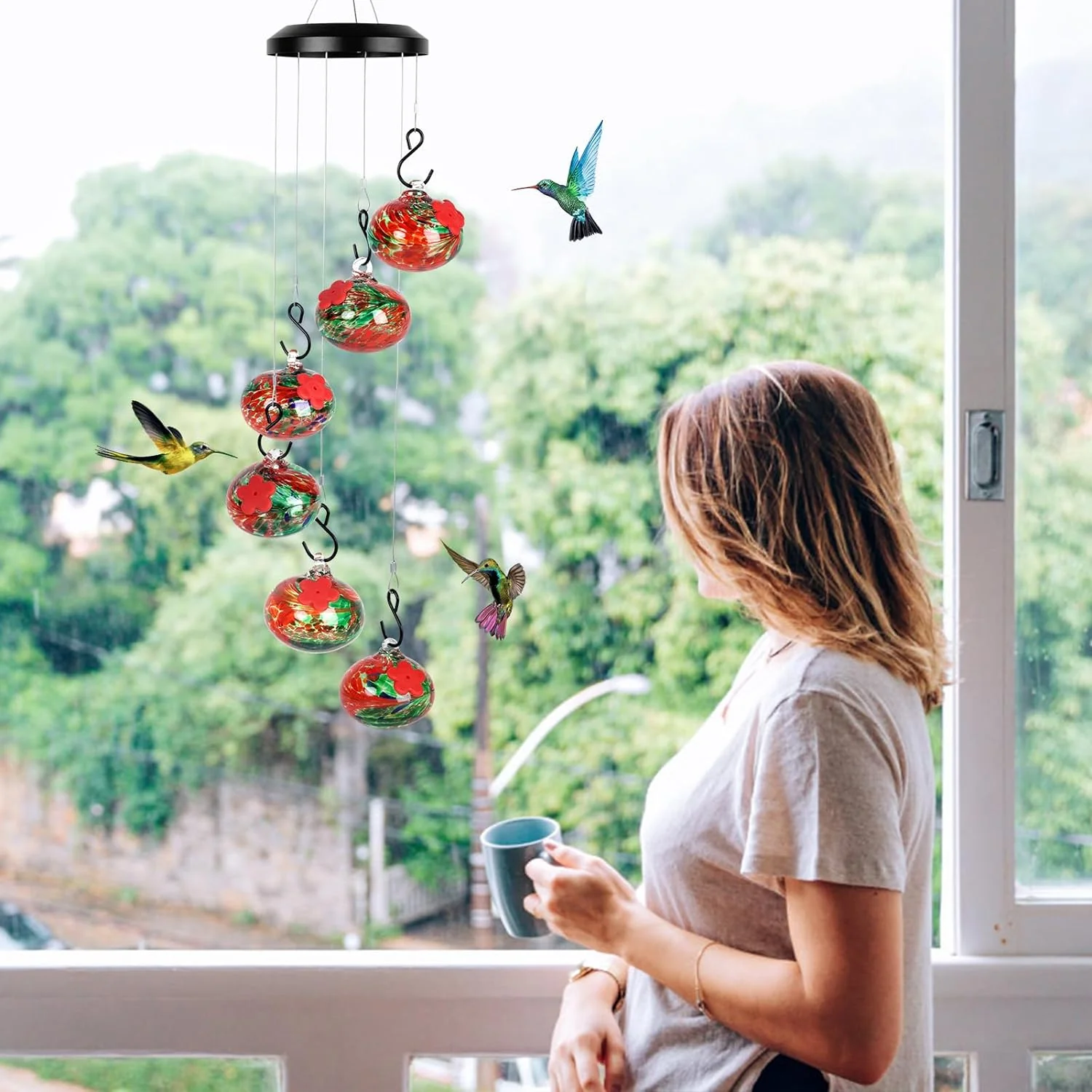 Fanyil Wind Chime Hummingbird Feeder - Image 6