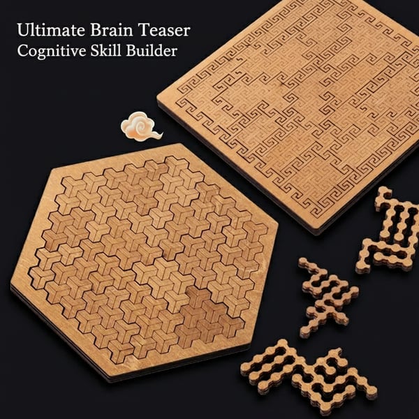 🧩Hilbert Curve Wooden Fractal Tray Puzzle - Image 11