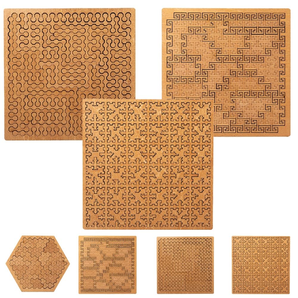 🧩Hilbert Curve Wooden Fractal Tray Puzzle - Image 15