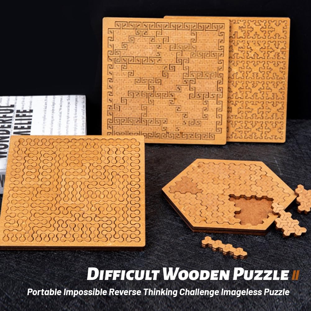 🧩Hilbert Curve Wooden Fractal Tray Puzzle - Image 5