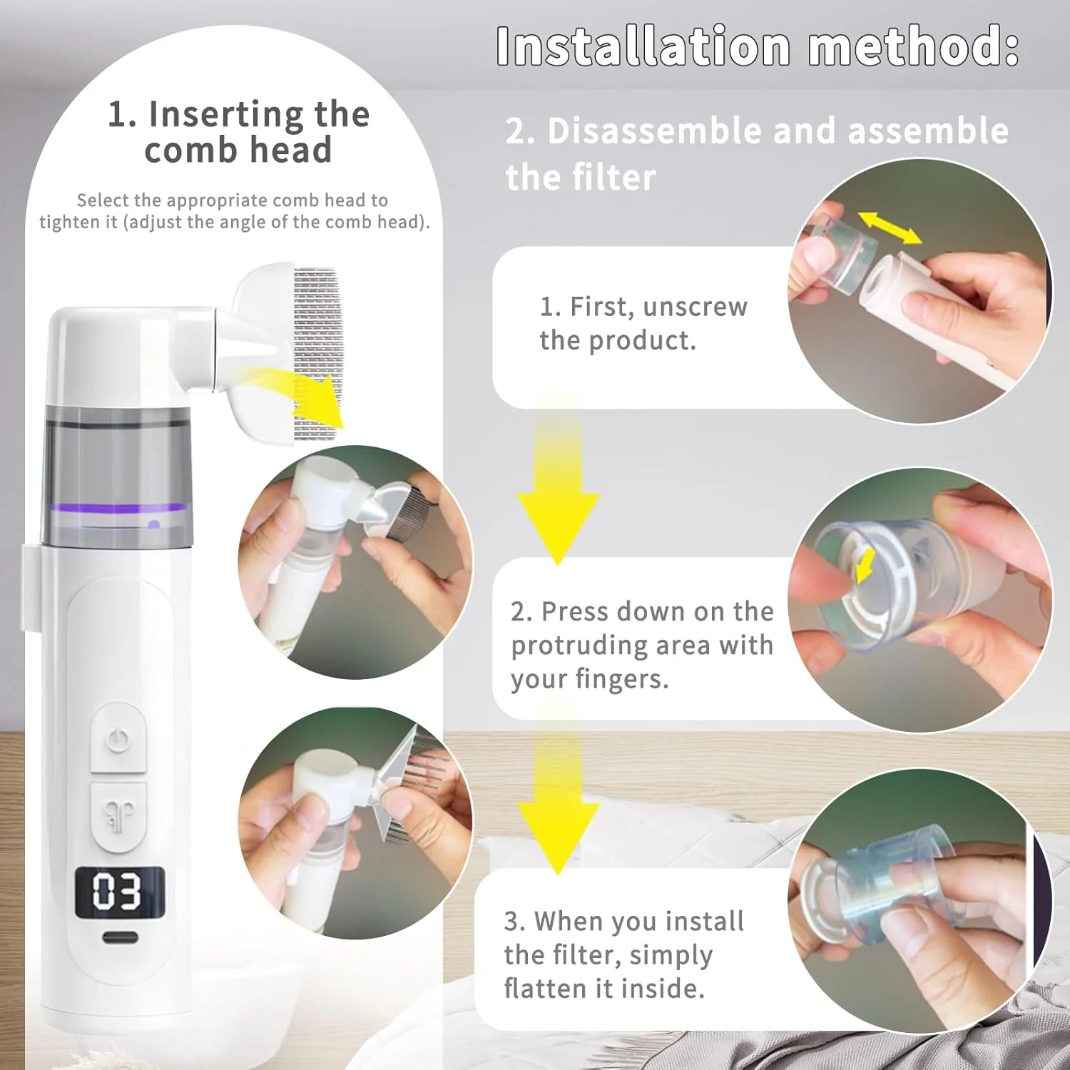 Fanyil™ Wireless Electric Lice & Flea Comb - Image 5
