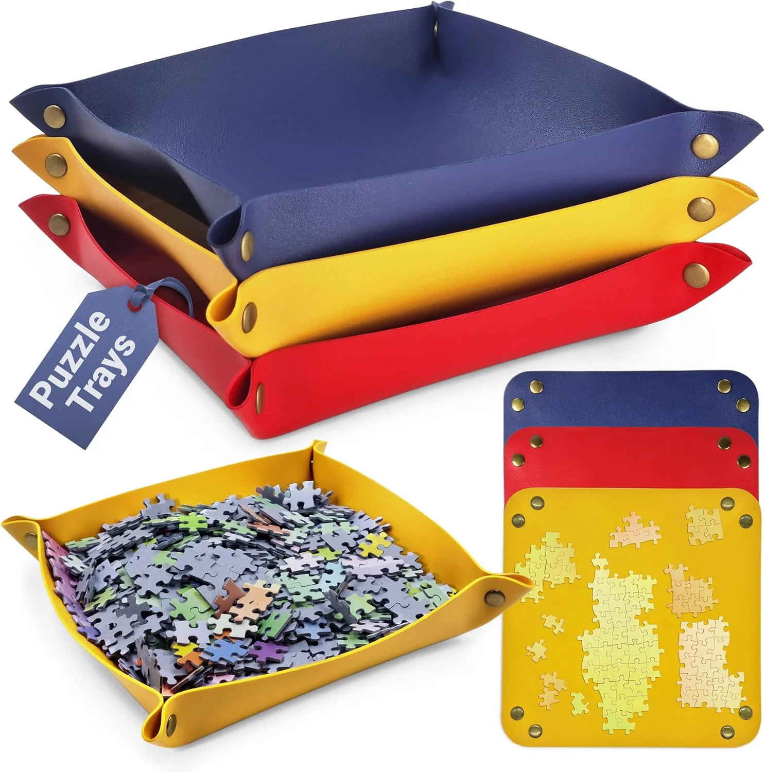 Stackable Jigsaw Puzzle Sorting Trays - Image 3