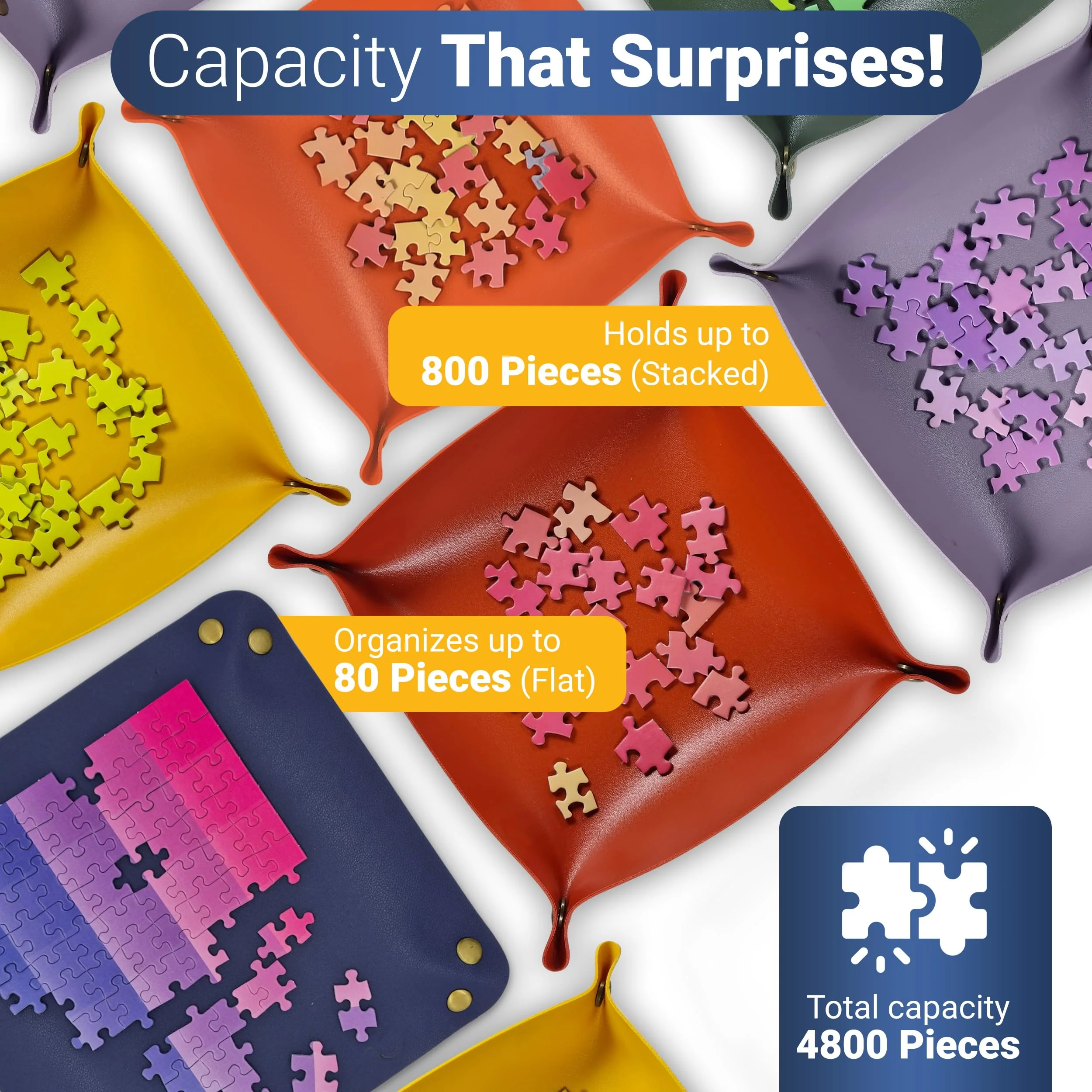 Stackable Jigsaw Puzzle Sorting Trays - Image 4
