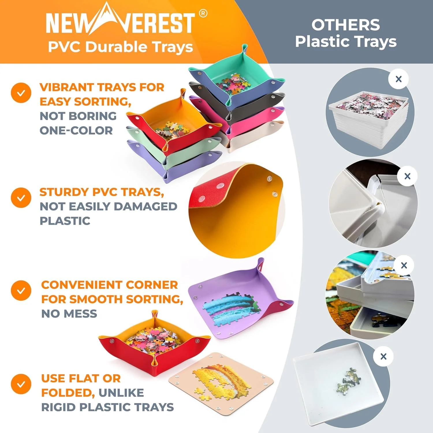 Stackable Jigsaw Puzzle Sorting Trays - Image 5