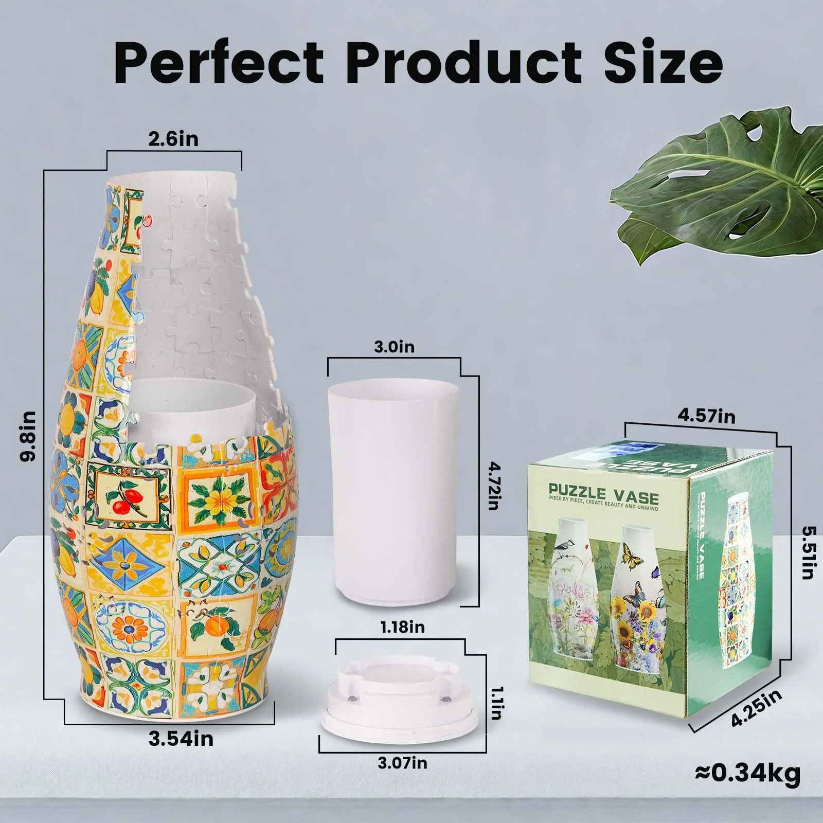Unique 3D Puzzle Flowers Vases With Led Lights - Image 13