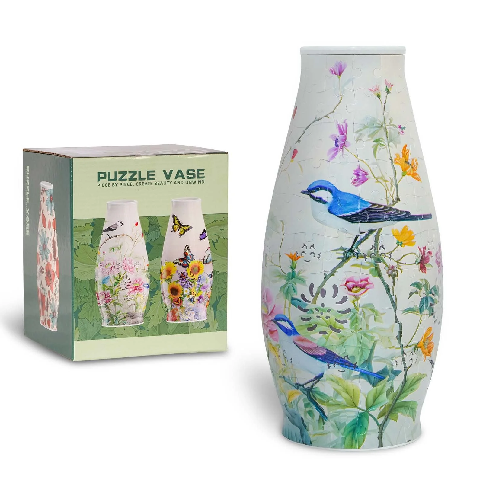 Unique 3D Puzzle Flowers Vases With Led Lights - Image 5