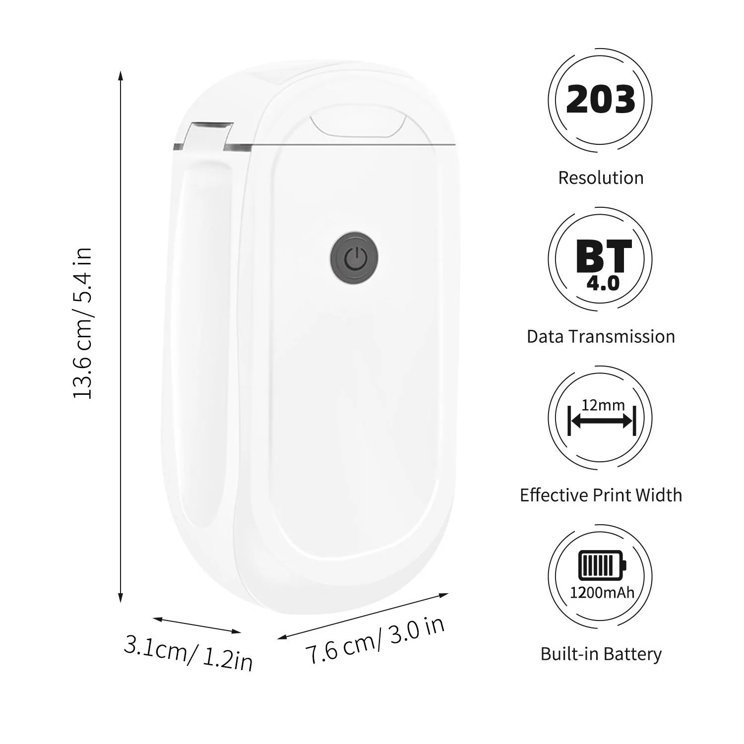 Wireless Bluetooth Mini Thermal Label Maker Printer - Image 8