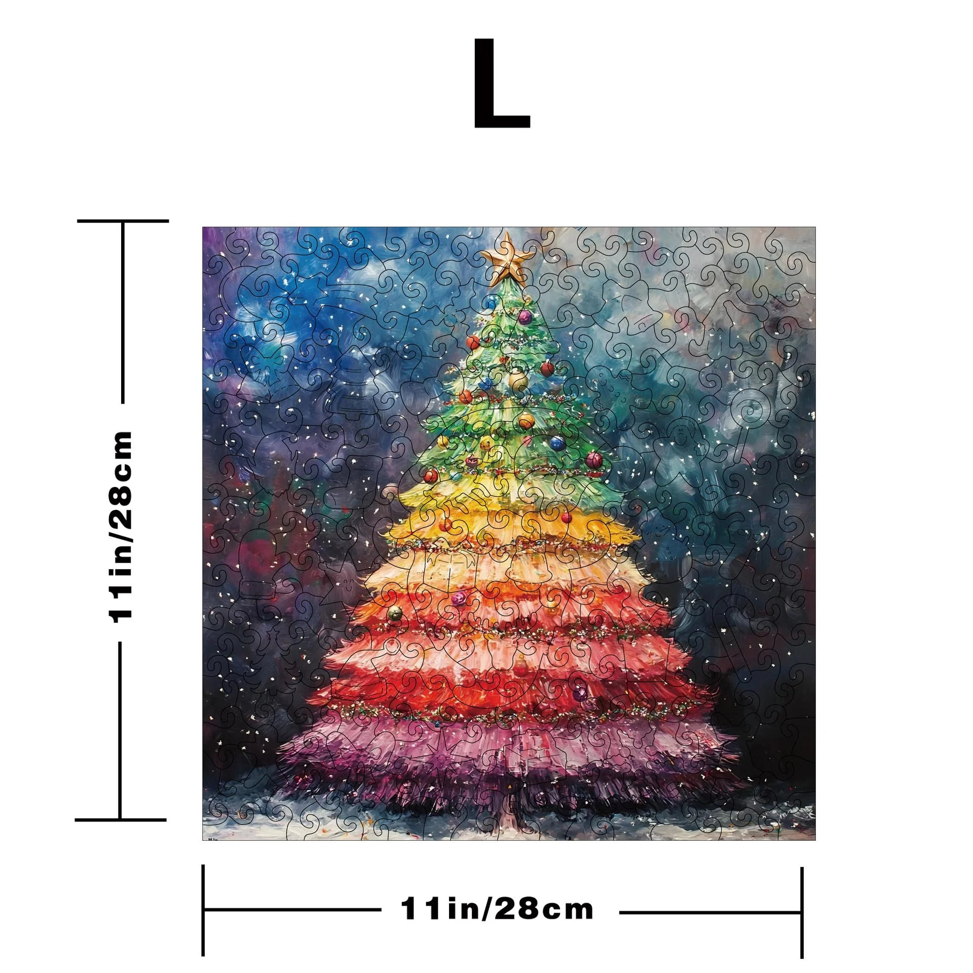 Wooden Christmas Tree Puzzle Money Box - L - Image 9
